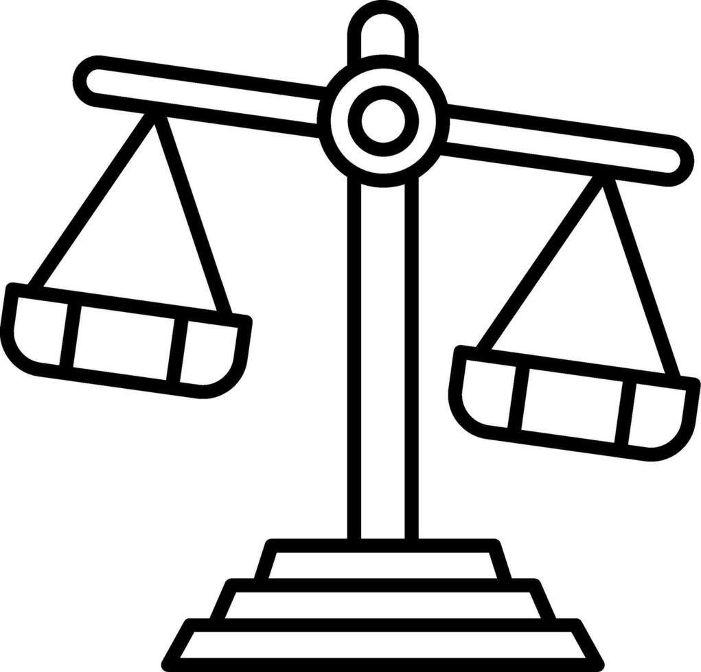 Scales Icon Design Symbol vector
