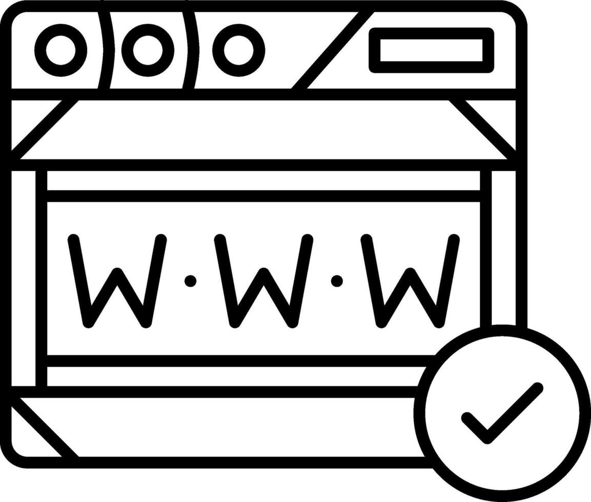 Domain Icon Design Symbol vector