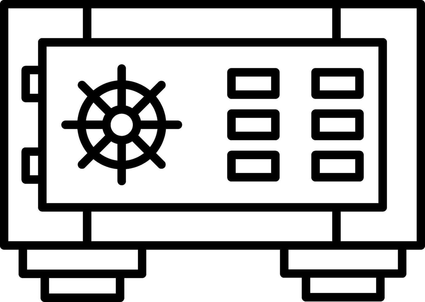 Monitor Icon Design Symbol vector