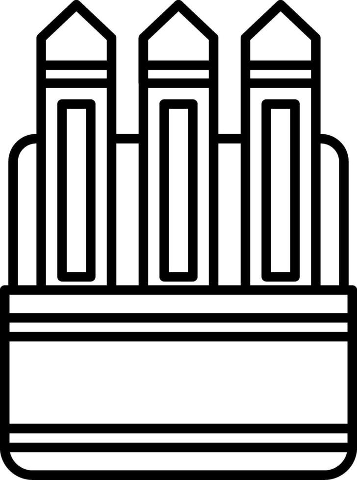 Pencil Case Icon Design Symbol vector