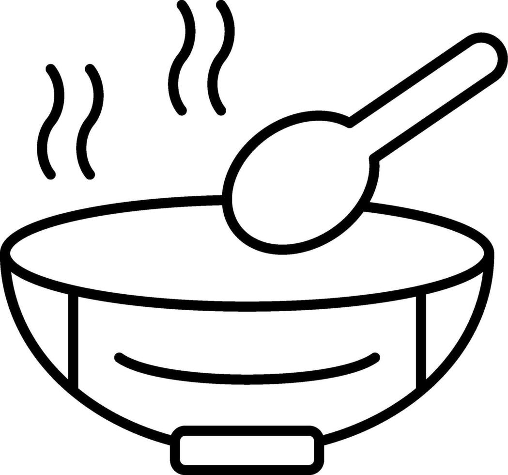 Hot Soup Icon Design Symbol vector