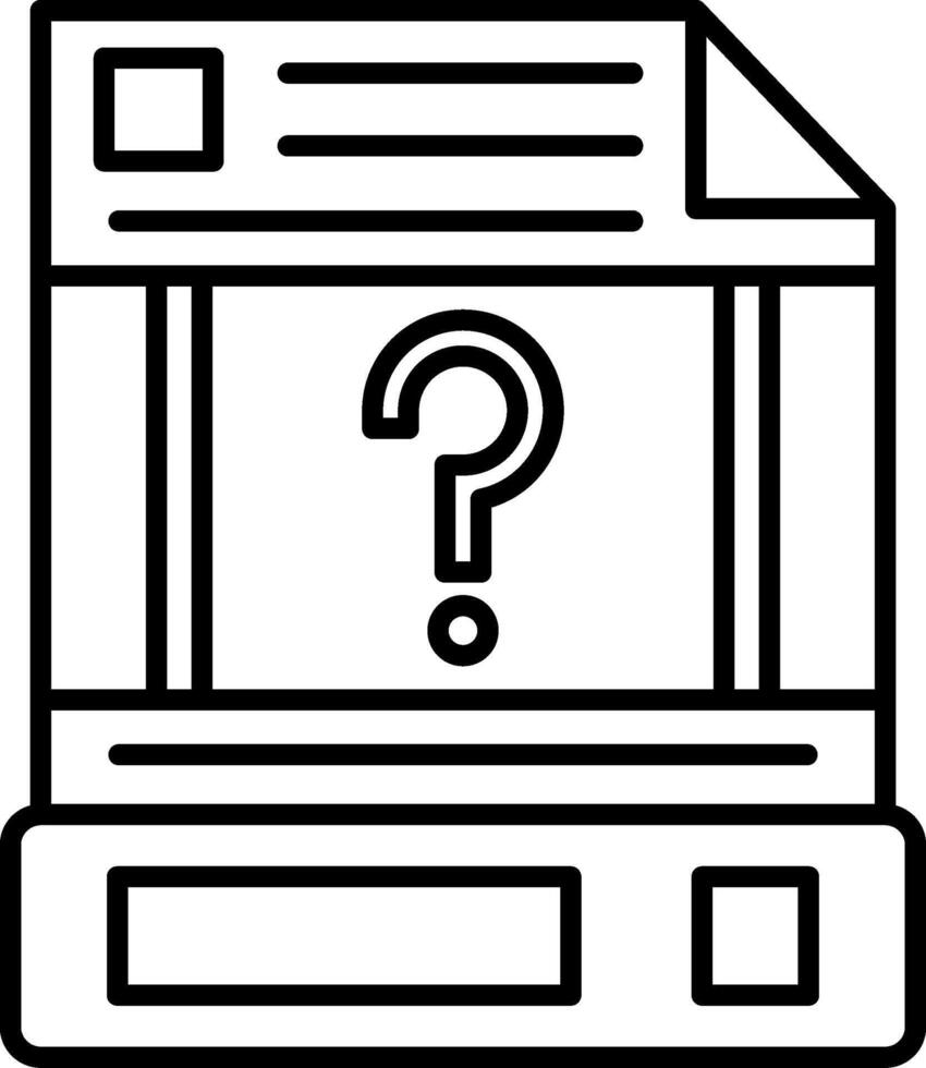 Unknown Icon Design Symbol vector