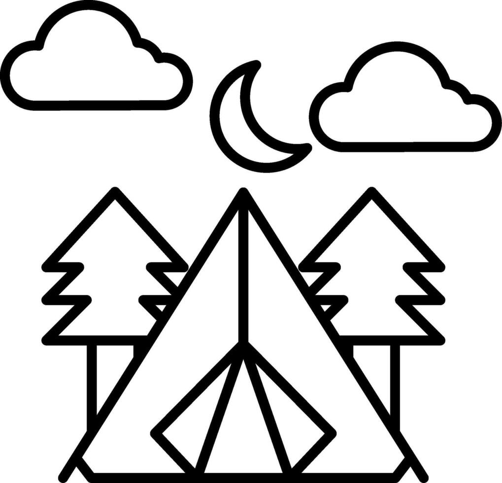 Camping Icon Design Symbol vector