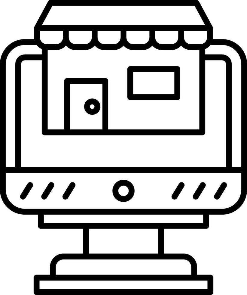 Online Shop Icon Design Symbol vector