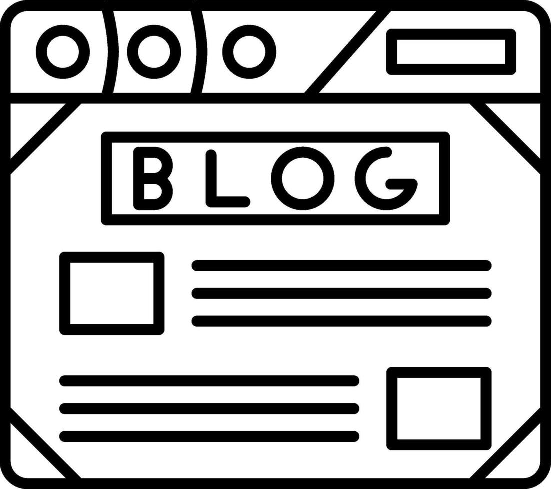 Blog Icon Design Symbol vector
