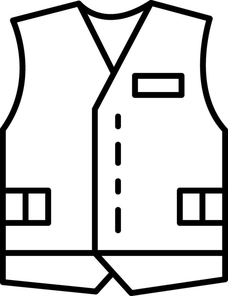 Waistcoat Icon Design Symbol vector