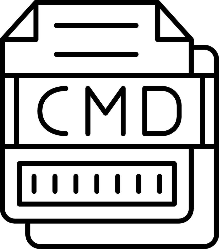CMD Icon Design Symbol vector