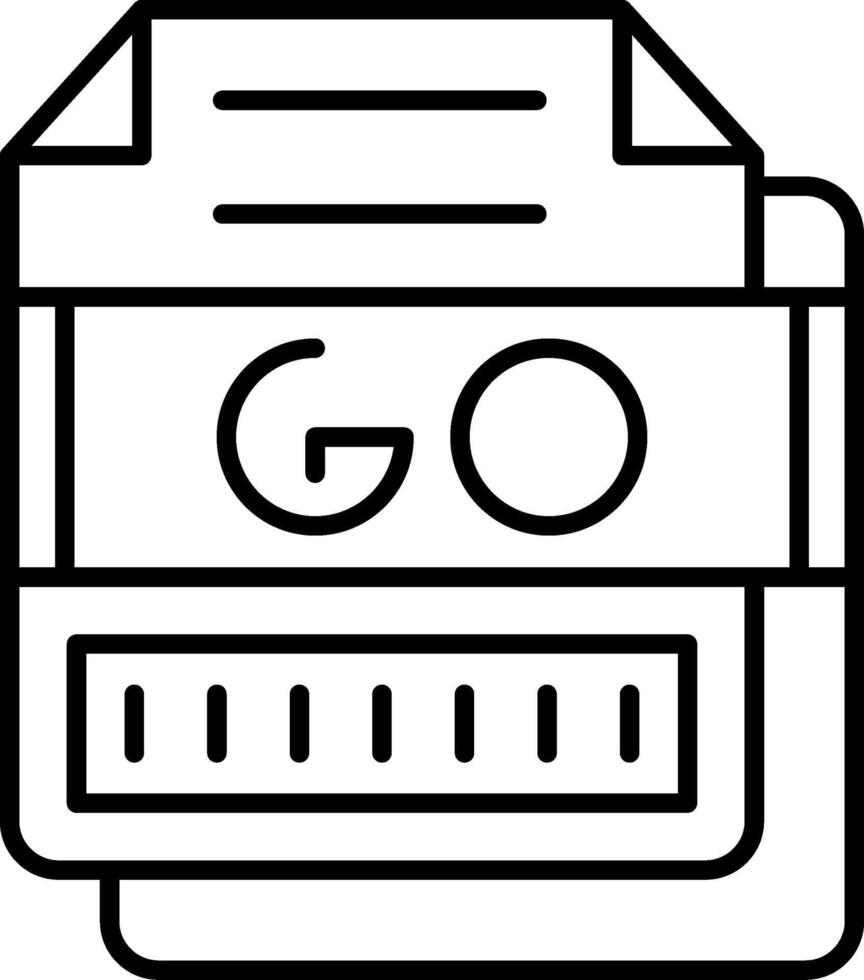GO Icon Design Symbol vector