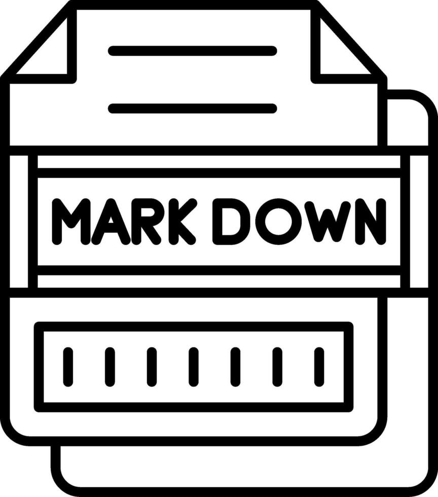 MARKDOWN Icon Design Symbol vector