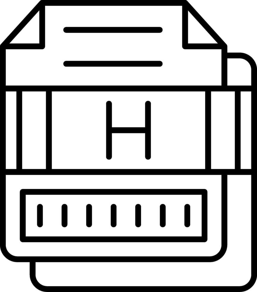 H Icon Design Symbol vector