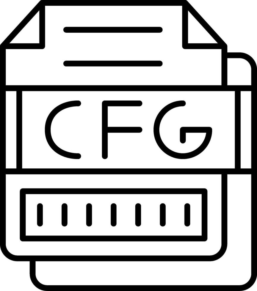 CFG Icon Design Symbol vector