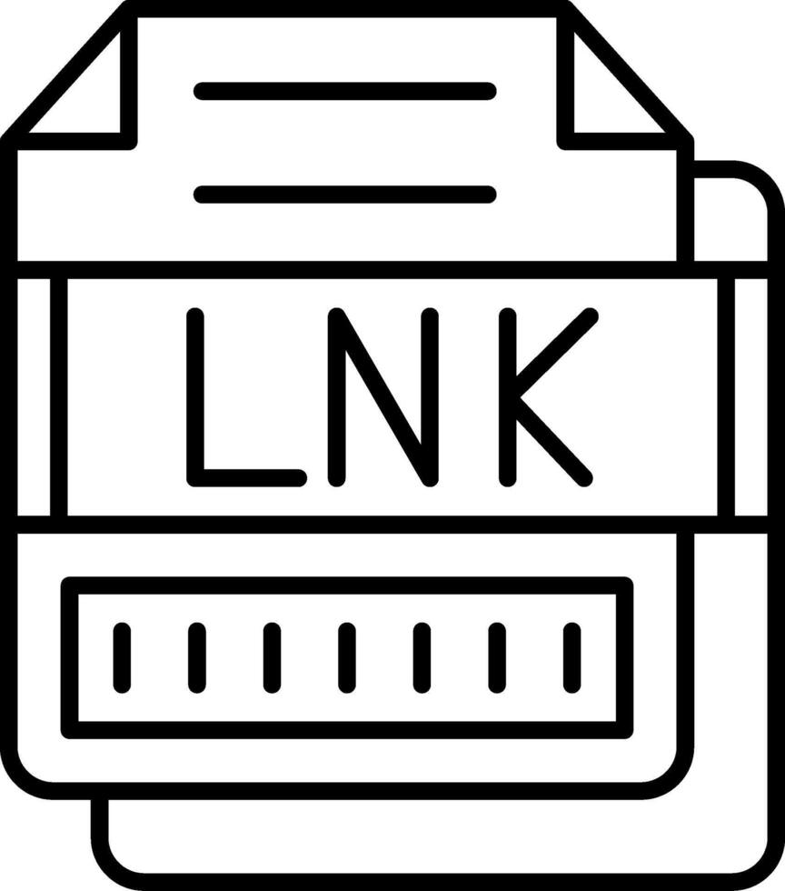 LNK Icon Design Symbol vector