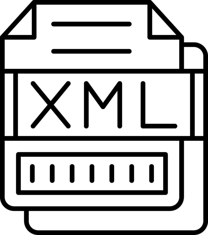 XML Icon Design Symbol vector