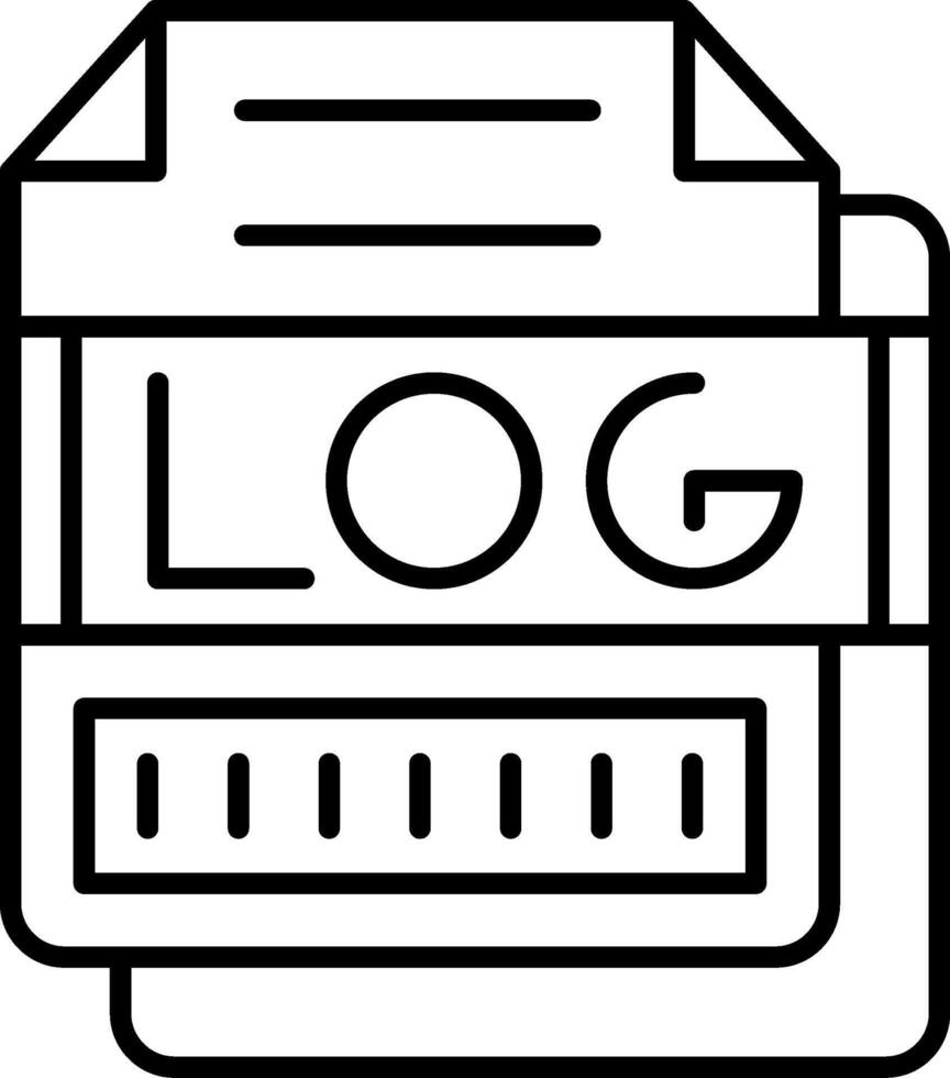 LOG Icon Design Symbol vector