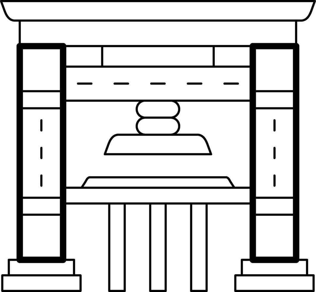 Printing Press Icon Design Symbol vector