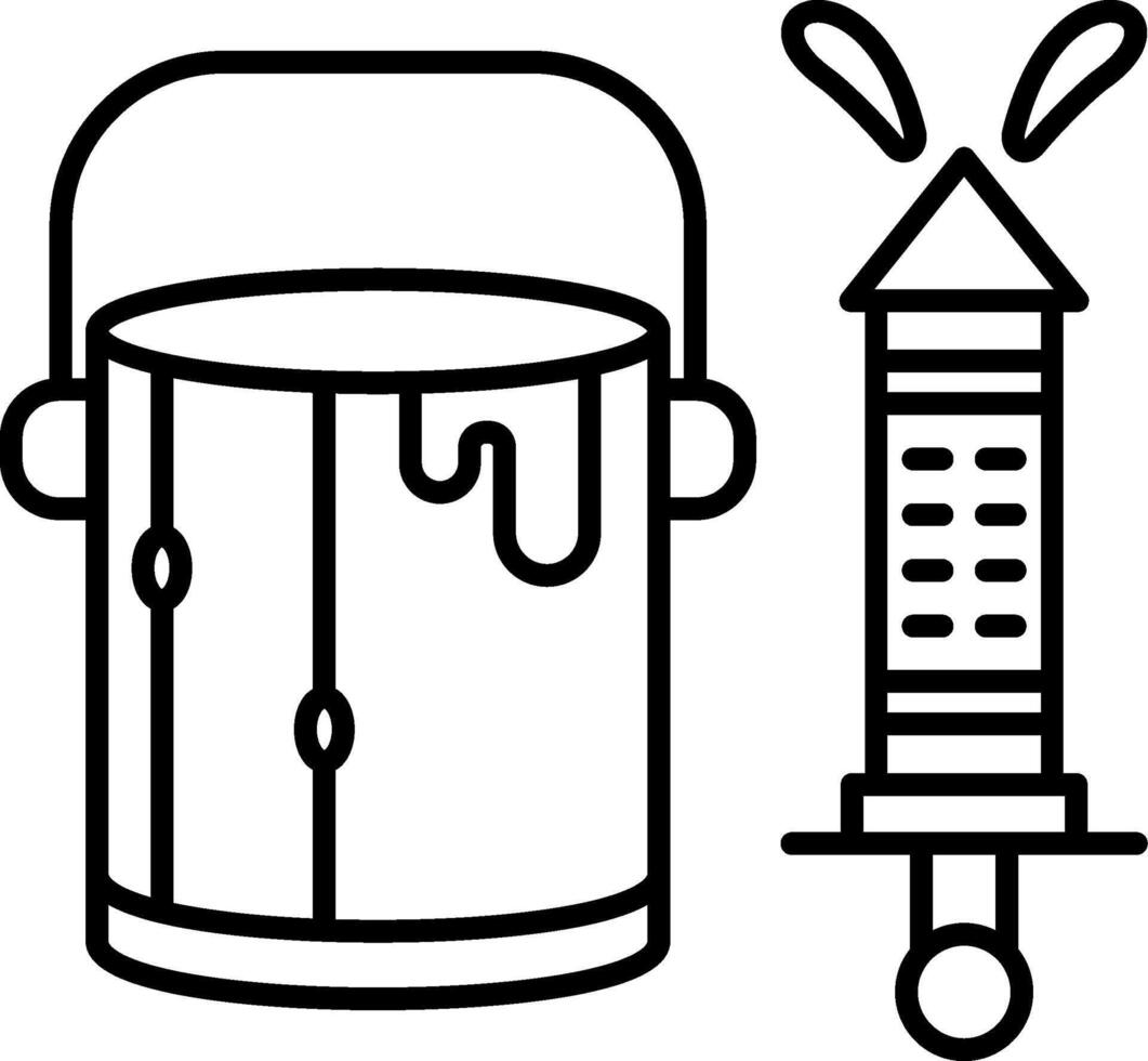 Bucket Icon Design Symbol vector