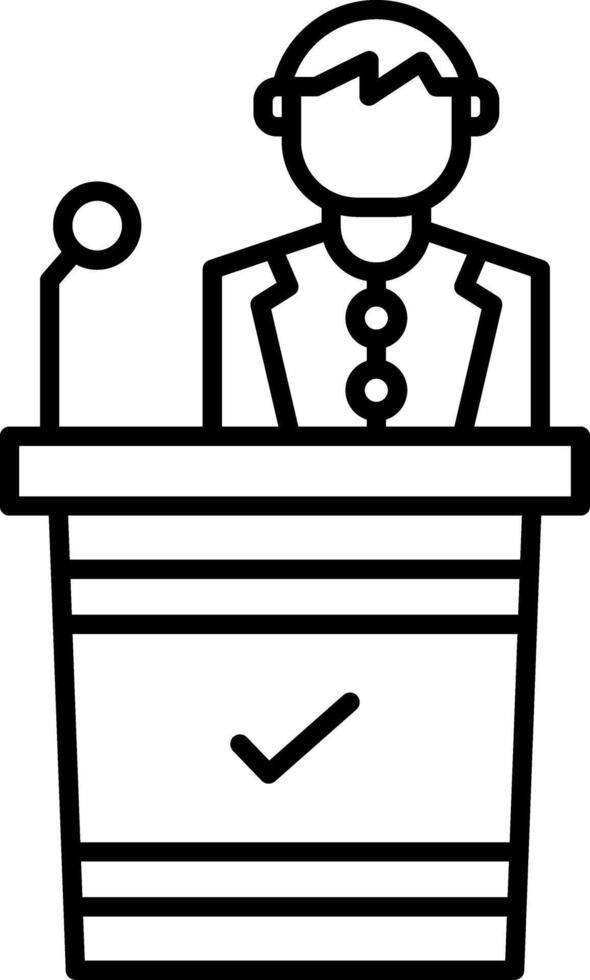 Podium Icon Design Symbol vector