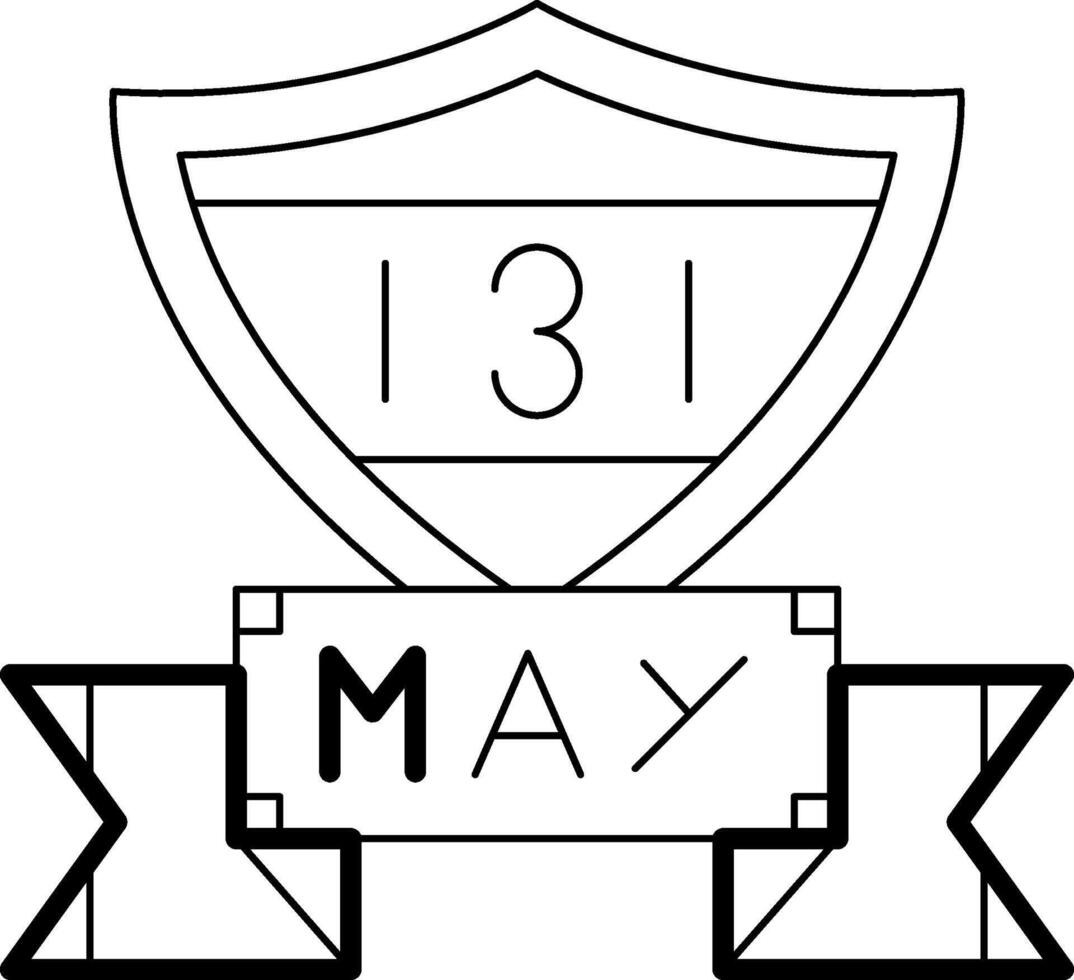 May 3 Icon Design Symbol vector