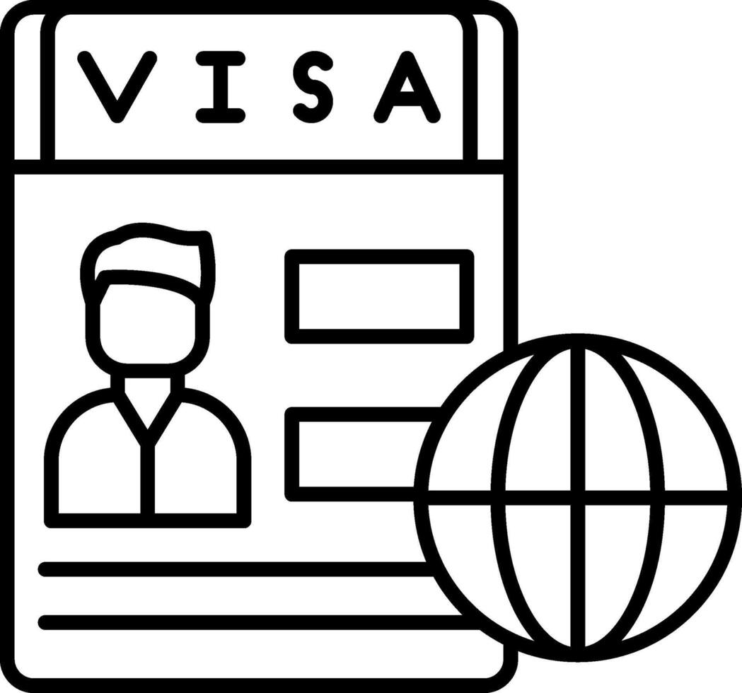 Nomad Visa Icon Design Symbol vector