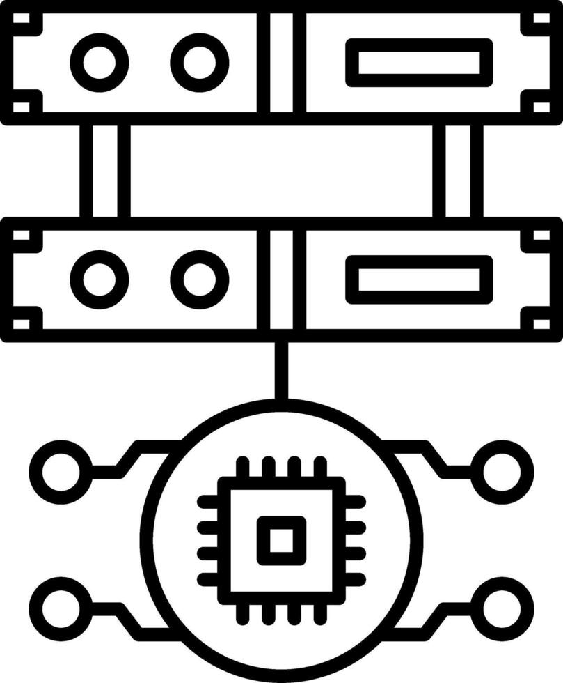Server Icon Design Symbol vector