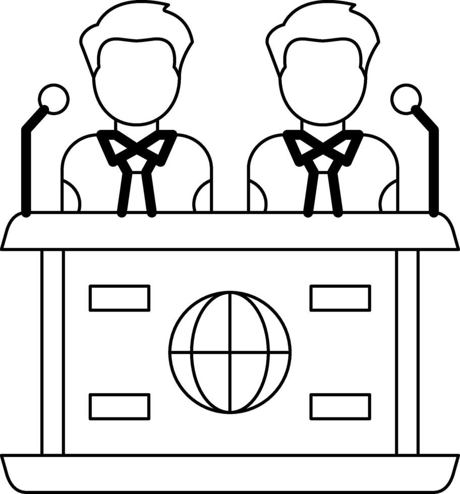 Press Conference Icon Design Symbol vector