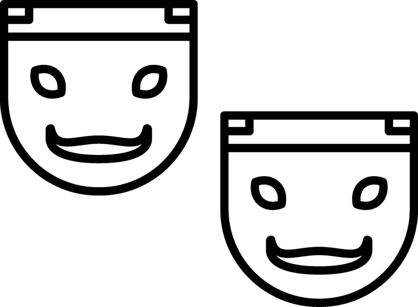 Carnival Mask Icon Design Symbol vector