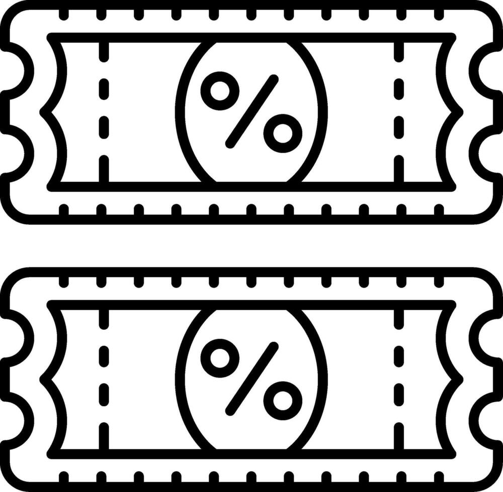 Voucher Icon Design Symbol vector