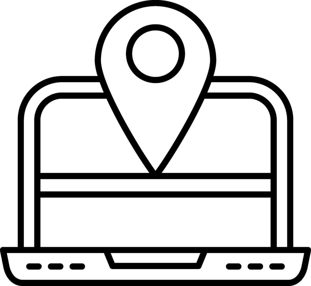 Digital Nomad Icon Design Symbol vector