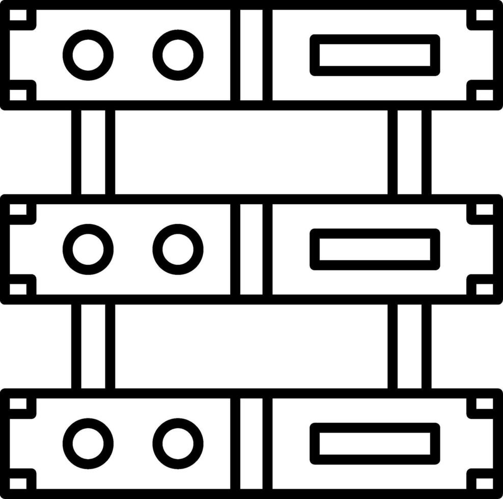 Server Icon Design Symbol vector