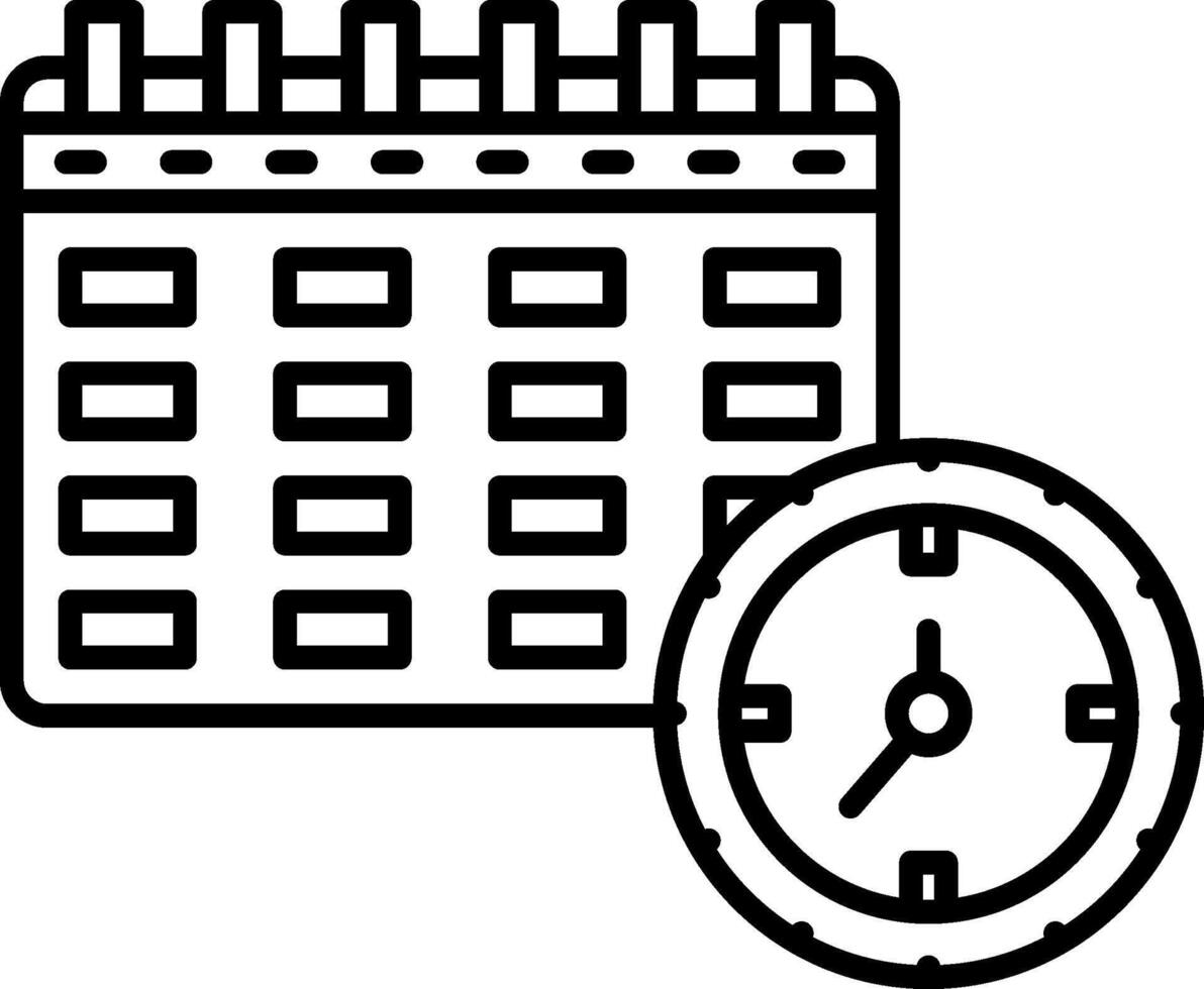 Deadline Icon Design Symbol vector