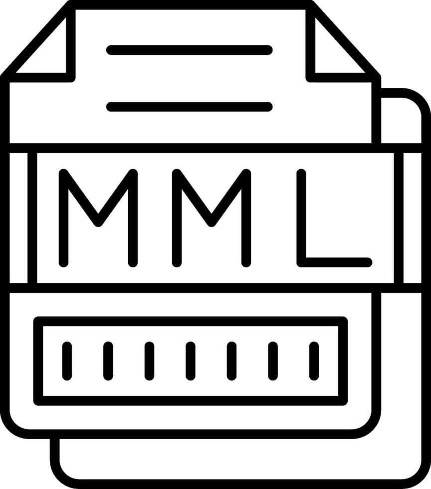 MML Icon Design Symbol vector