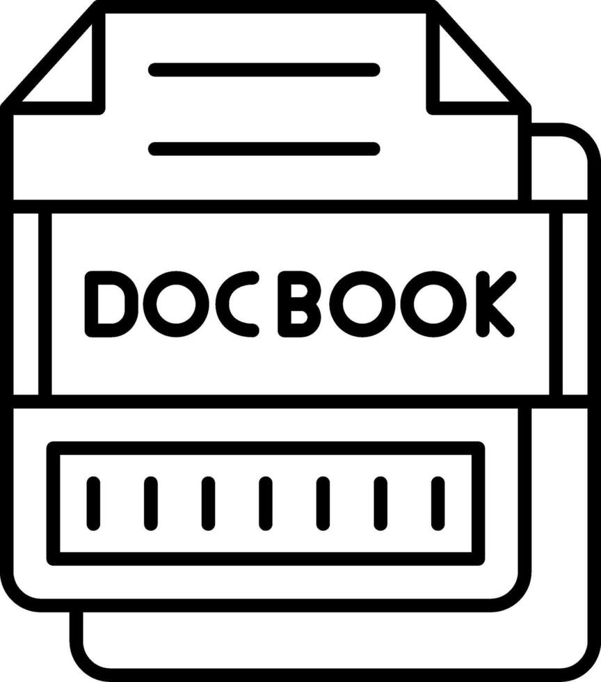 DOCBOOK Icon Design Symbol vector