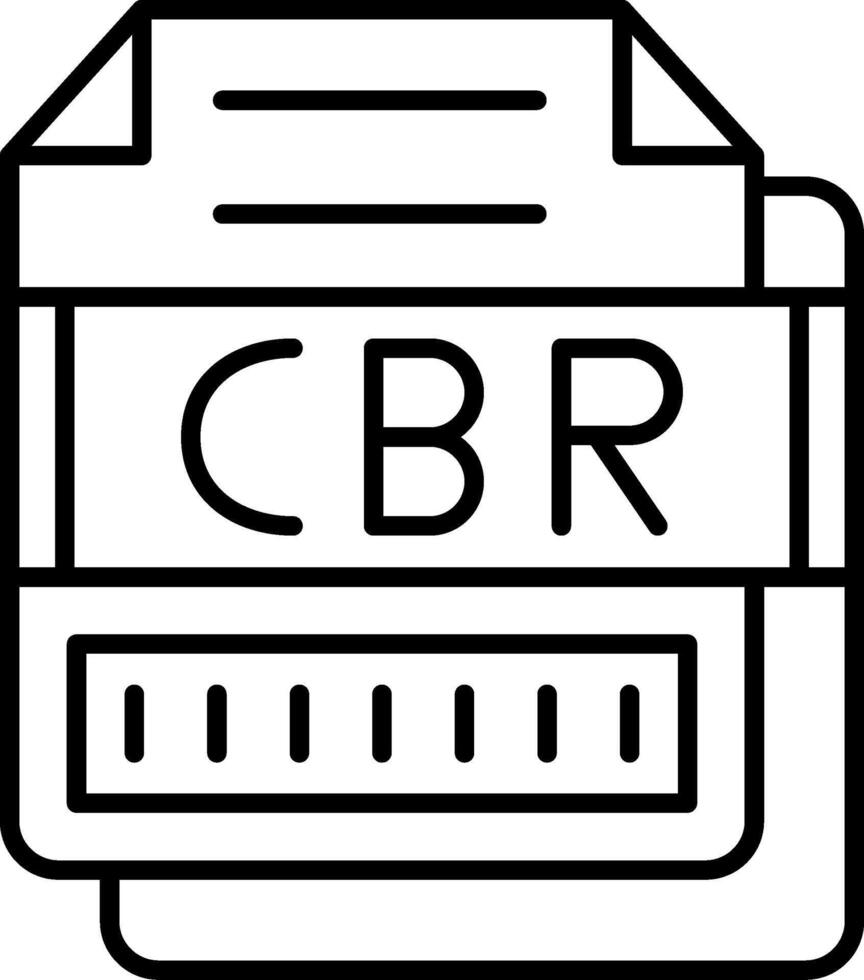 CBR Icon Design Symbol vector