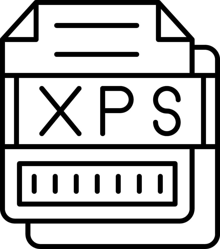 XPS Icon Design Symbol vector