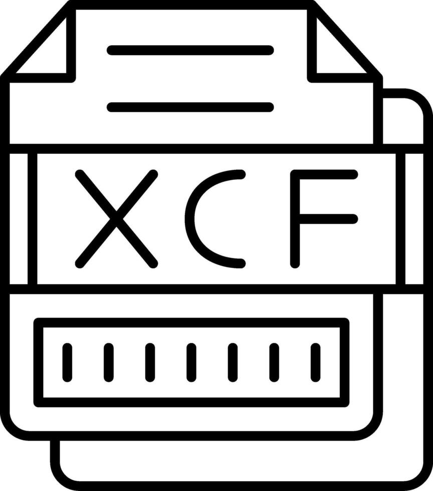 XCF Icon Design Symbol vector