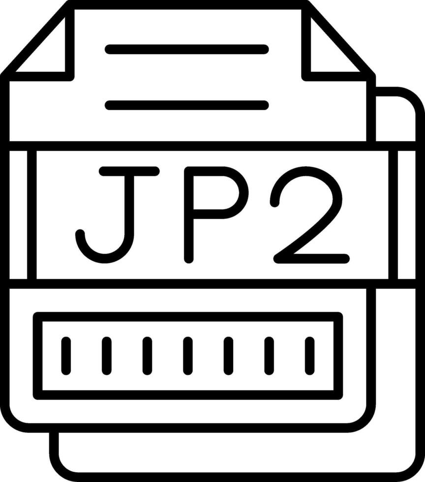 JP2 Icon Design Symbol vector