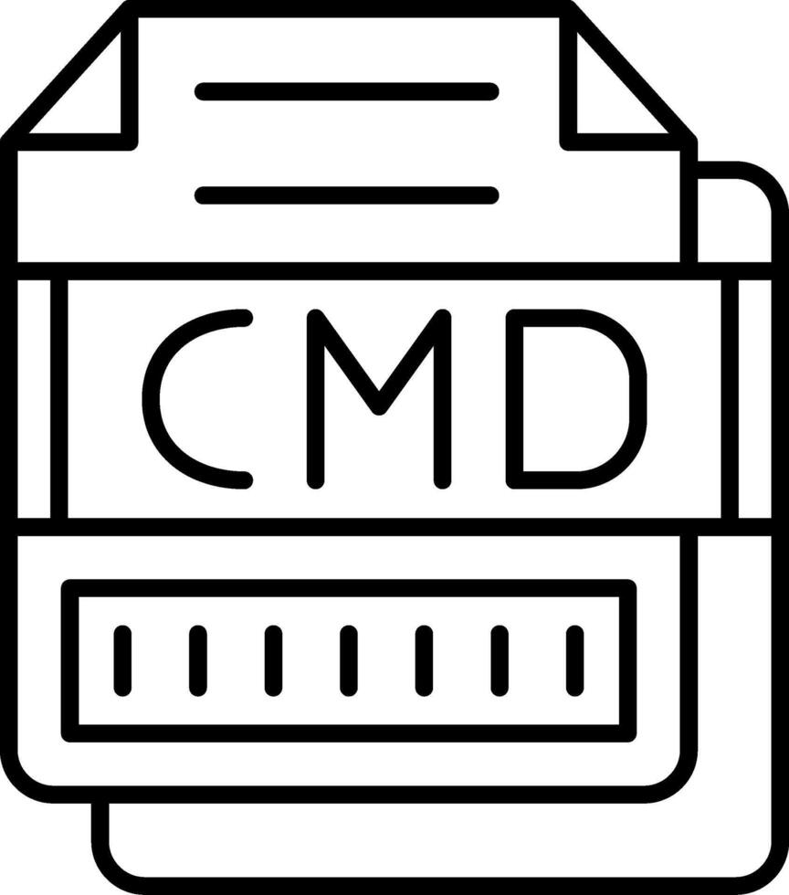 CMD Icon Design Symbol vector