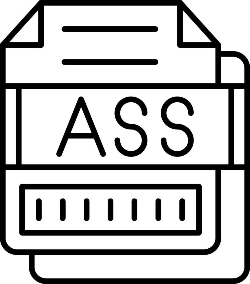 ASS Icon Design Symbol vector