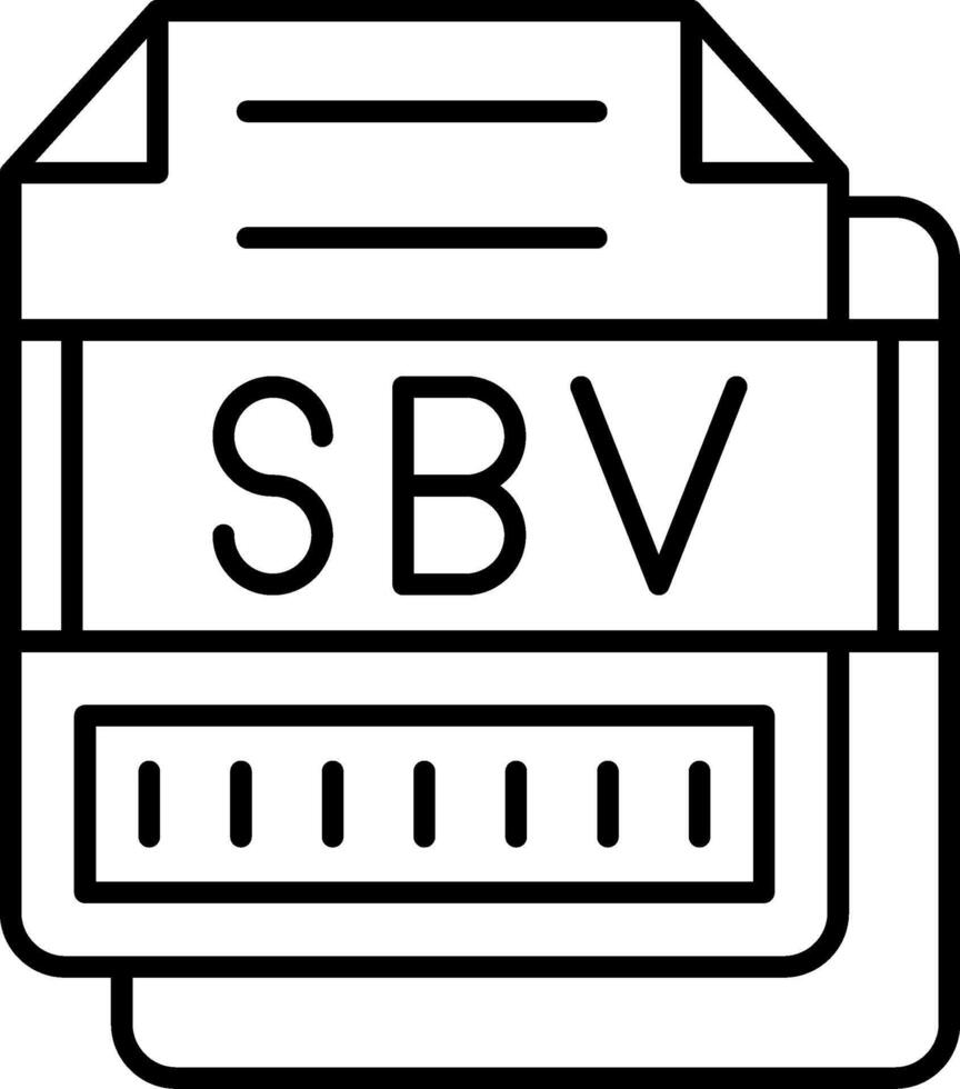 SBV Icon Design Symbol vector