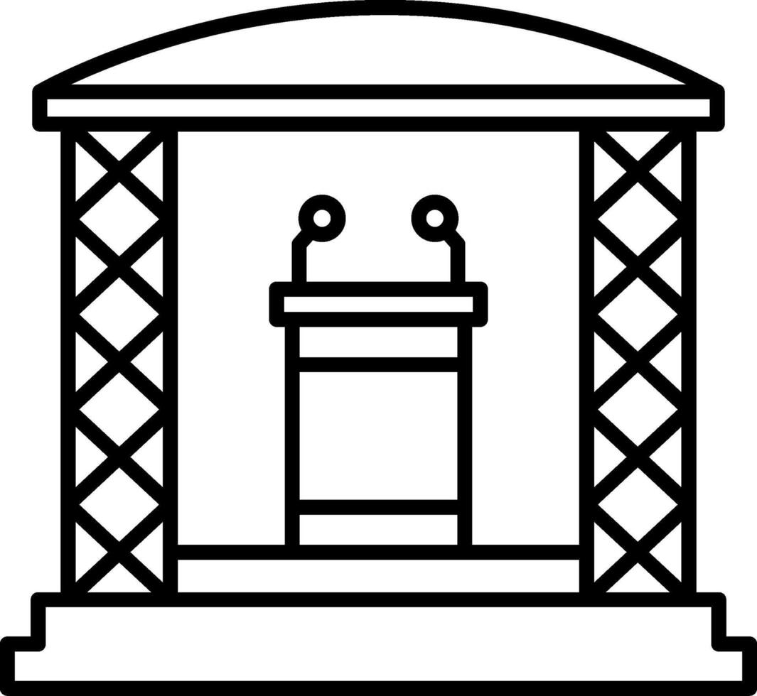 Stage Icon Design Symbol vector