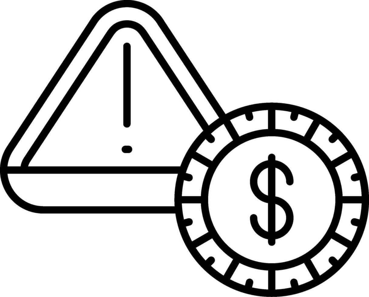 Risk Icon Design Symbol vector