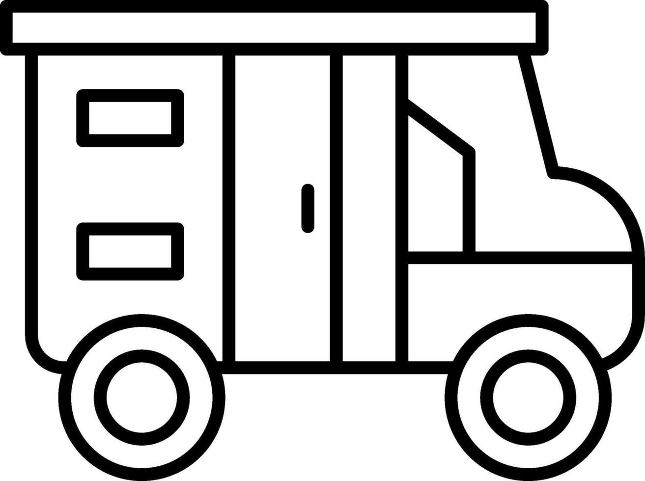 Camper Van Icon Design Symbol vector