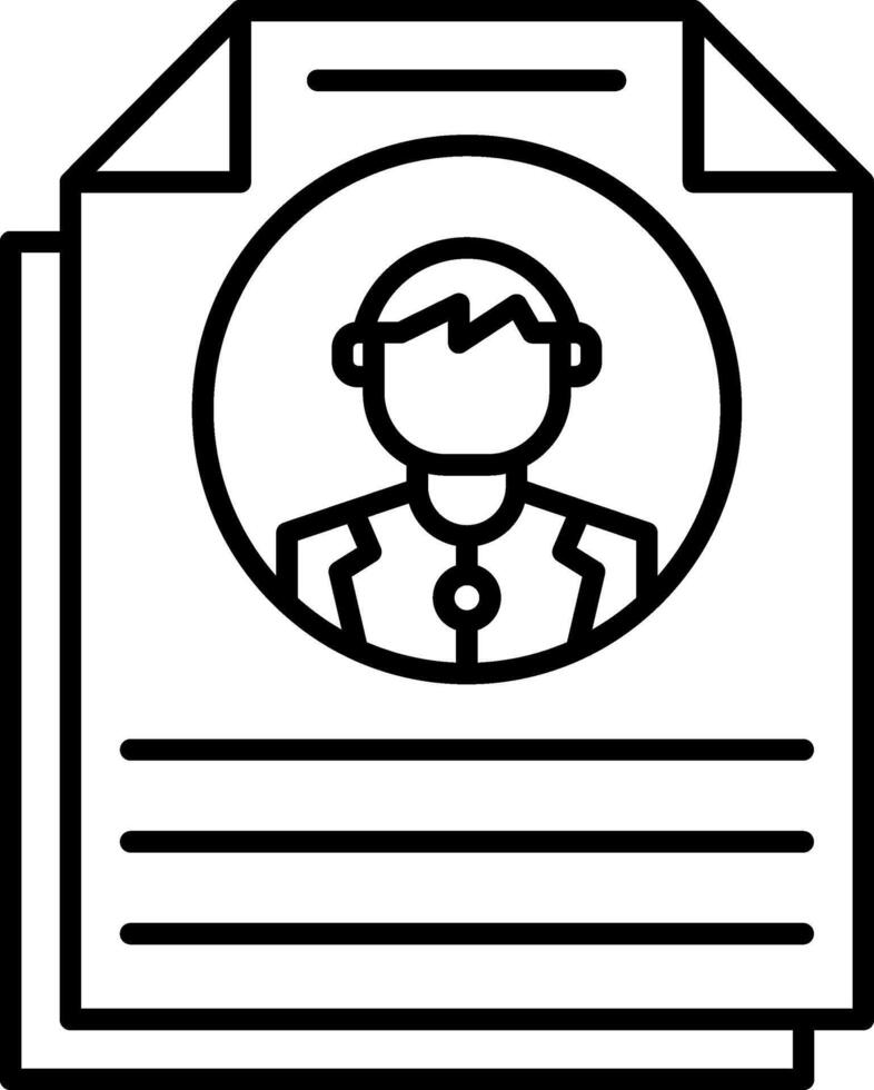 Curriculum Vitae Icon Design Symbol vector