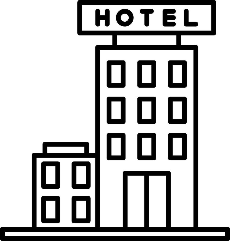 Hotel Icon Design Symbol vector