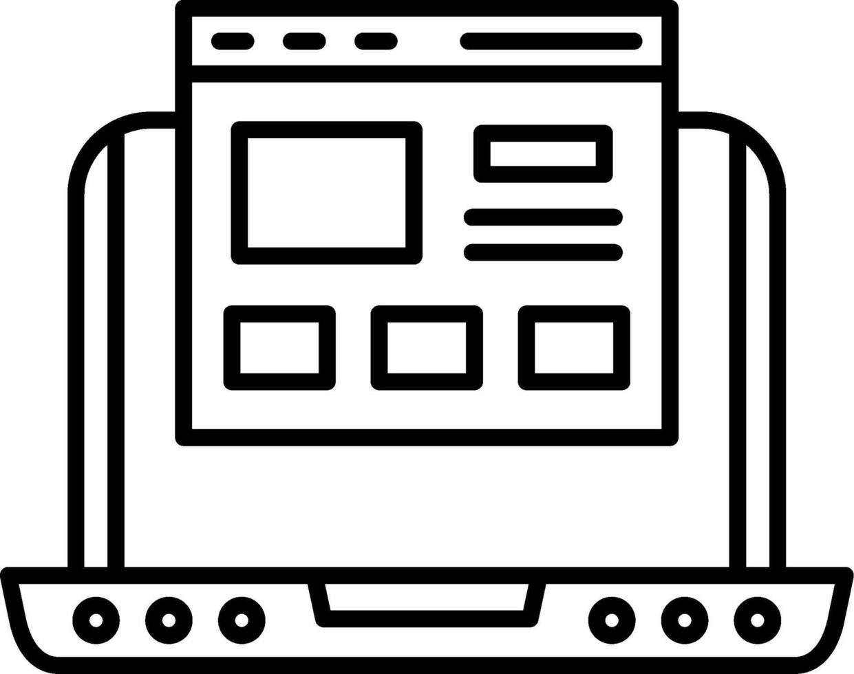 Layout Icon Design Symbol vector