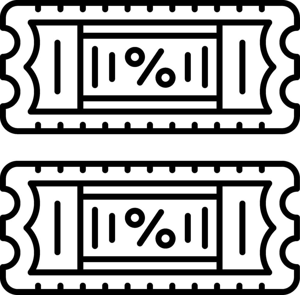 Ticket Icon Design Symbol vector