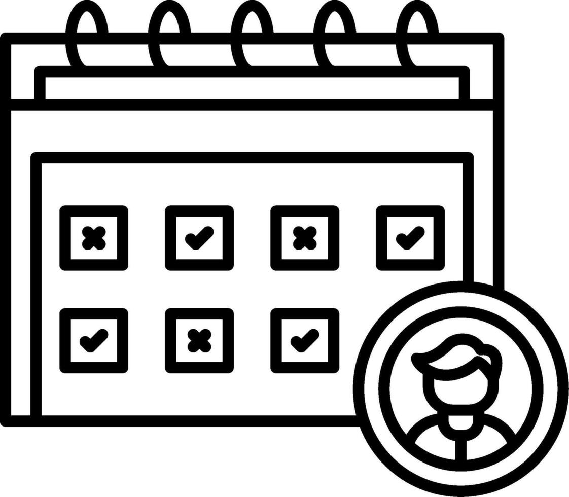 Absenteeism Icon Design Symbol vector