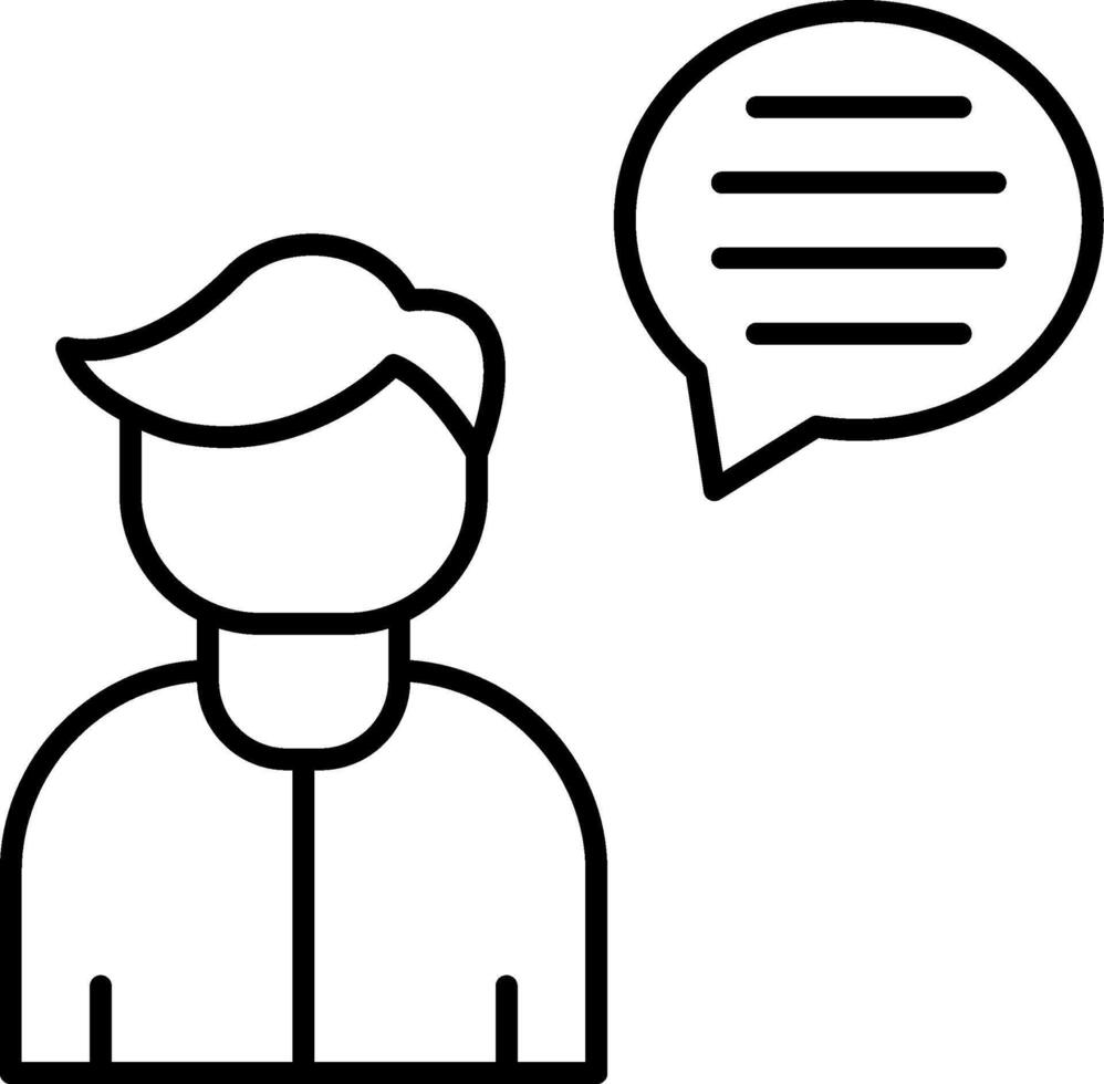 Talking Icon Design Symbol vector
