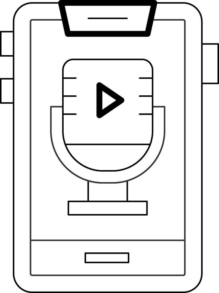Podcast Icon Design Symbol vector