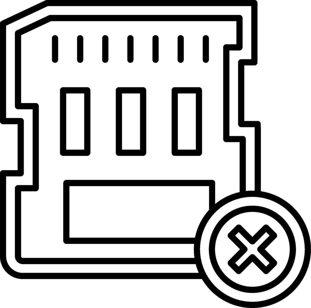 Delete Icon Design Symbol vector